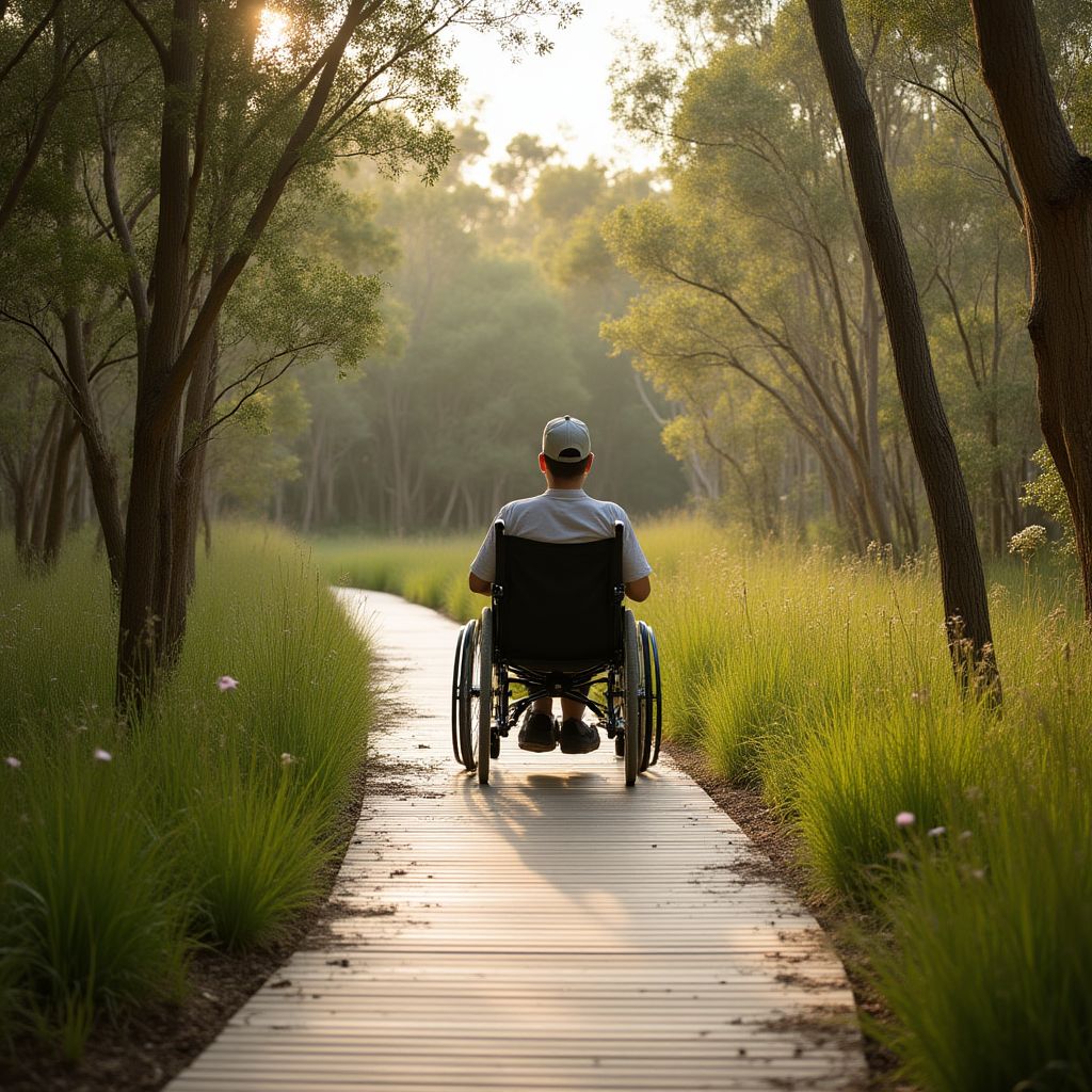 Wheelchair accessible trail